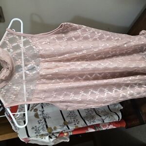 Elegant Pink Lace Kids Dress